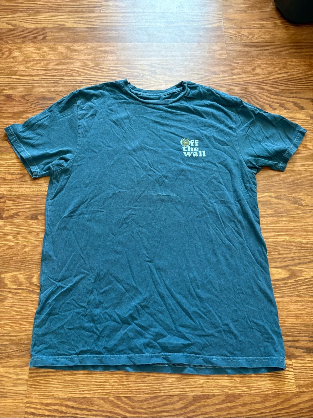 Vans Teal 'Off The Wall' Short Sleeve Tee